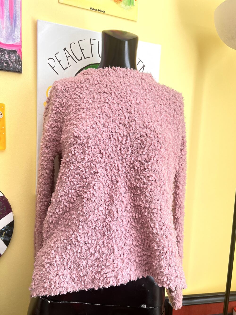 Textured High-Low Sweater